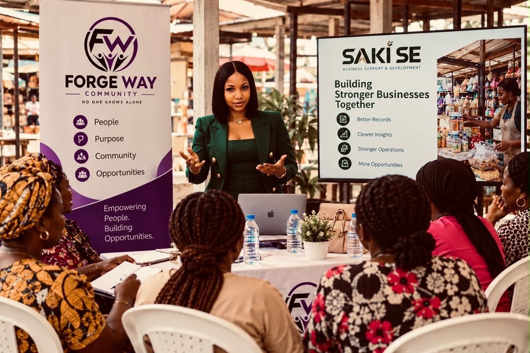 A SAKI SE session with a women's business community